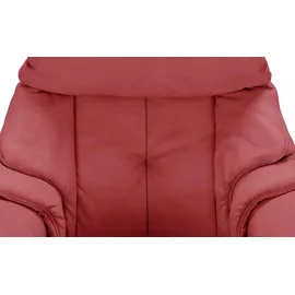 HIMOLLA Relaxsessel 4217 Leder 96 x 107 x 91 cm Rot mit Kopfteil
