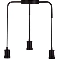 LUXULA 3-flg. E27 150 cm schwarz