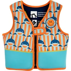 Swim Essentials Schwimmweste Orange Blau Hai 31 x 36 cm Kinder