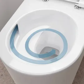 Hansgrohe EluPura S Wand-WC mit WC-Sitz Weiß spülrandlos