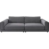 Candy Big-Sofa Leder 3-Sitzer Schwarz