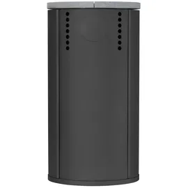 FIREPLACE Alicante Stahl gussgrau/Speckstein