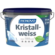 Renovo Premium Wand- und Deckenfarbe Kristallweiß matt 10 l