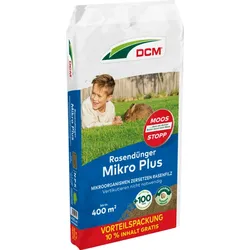 CUXIN DCM Mikro-Rasendünger Plus 20 kg
ohne Vertikutieren 400 qm2