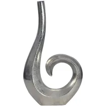 FineBuy FineBuy, Vase 47 cm Aluminium Spirale Tischvase Wohndeko Dekovase (1x)