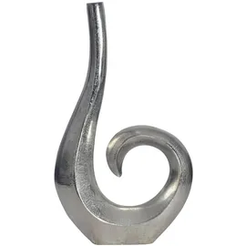 FineBuy FineBuy, Vase 47 cm Aluminium Spirale Tischvase Wohndeko Dekovase (1x)