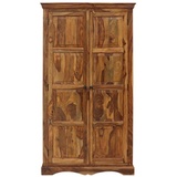 Indischesmoebelhausde Kleiderschrank Jali 110x200x60 aus indischem Sheesham-Massivholz