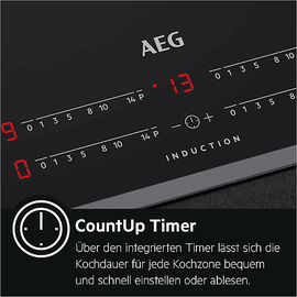 AEG HRB6447AXB Elektrokochfeld (576 mm breit, 4 elektronische Automatikkochstellen Kochzonen)