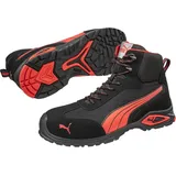 Puma Safety Madrid Mid Sicherheitsschuhe Herren schwarz-rot Gr. 44 - 44