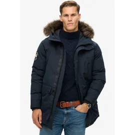Superdry Everest Faux Fur Jacke Eclipse Navy S