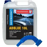 Lindemann Adblue 10L - Inklusive Einfüllschlauch (hinter dem Etikett) - ISO 22241 - UREA AUS32 Grade - Für alle Automarken (BMW, VW, Mercedes und Mehr) - Ad Blue Kanister Mit Einfüllhilfe (1)