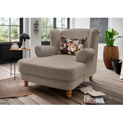 Loveseat HOME AFFAIRE "Tassilo", braun (hellbraun), B:121cm H:107cm T:147cm, 100% Polyester, Sessel
