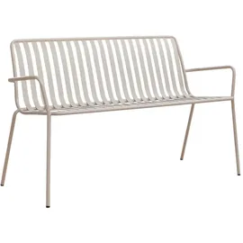 Tikamoon 2-Sitzer-Gartenbank Gaby Cream aus Metall