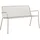Tikamoon 2-Sitzer-Gartenbank Gaby Cream aus Metall