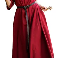 Leonardo Carbone® Unisex Wikinger Ledergürtel mit keltischen Knoten Merle - Ledergürtel Herren, Mittelalter Kleidung, Gürtel Damen, LARP, Karneval, Cosplay, Hobbit - 100% Echtleder Schwarz - 180.0 cm