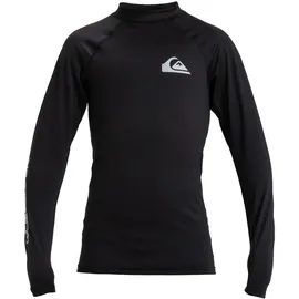 QUIKSILVER - Kid's Everyday UPF50 L/S - Lycra Gr 8 schwarz