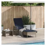vidaXL Sonnenliege 157 x 55 x 92 cm Grau