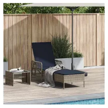 vidaXL Sonnenliege 157 x 55 x 92 cm Grau