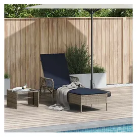 vidaXL Sonnenliege 157 x 55 x 92 cm Grau