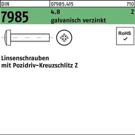 F. REYHER Nchfg. GmbH & Co. KG Linsenschraube DIN 7985 PZ M3 x 5 2000 Stück