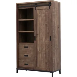 omg design Stanley Wohnzimmerschrank 120 x 170 x 45 cm Braun