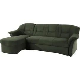 DOMO collection Eckcouch Mikrofaser 2-Sitzer Grün