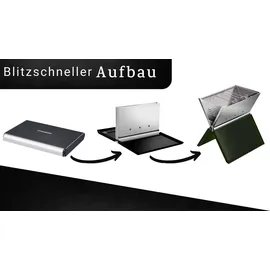 Steinborg Klappgrill schwarz