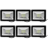 Greenmigo 6X 30W LED Fluter Strahler Flutlicht Warmweiß Warmweiss Scheinwerfer IP65 Außen SMD Baustrahler Beleuchtung Lamp