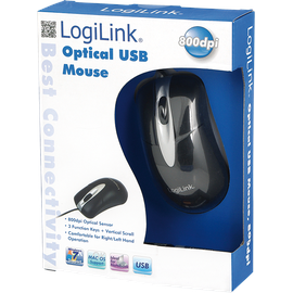 Logilink Optische USB Maus schwarz (ID0011)