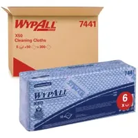 Kimberly-Clark Wypall X50 Wipers, blau, 300folded, 42,5 x 25 cm, 6 x 50 Stück/Hülle