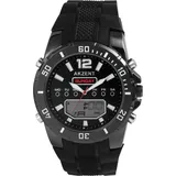 Akzent Herren-Uhr Silikon Leuchtzeiger Analog Digital 2420025 Schwarz