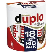 schokolade-riegel duplo Big Pack 18 Riegel mit Waffel Nugatfüllung 327g 15er Pack
