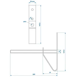 PRO PLUS Reifenwandhalter 2er-Set