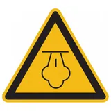 König Werbeanlagen Warnschild Warnung vor heißem Dampf DIN EN ISO 7010-W080 10 x 10 cm