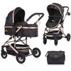 Kombikinderwagen 2 in 1 Estelle Babywanne Sportsitz verstellbar black