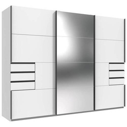 Schwebetürenschrank Saigon in Schwarz/Weiß