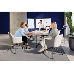 FRANKEN Whiteboard 200 x 100 cm, Schreibtafel X-tra!Line, emailliert, magnetisch, beschreibbar, trocken abwischbar, mit Aluminiumrahmen, Magnettafel