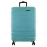 Franky Koffer A-B-S13 Spinner 65er Größe M Hartschalenkoffer mit Dehnfalte, 4 Rollen blau