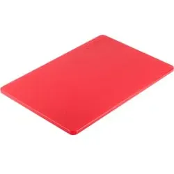 Stalgast Schneidebrett ohne Saftrille, HACCP, 450 x 300 x 13 mm MS1101450 , Rot für rohes Fleisch