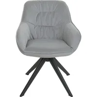 MCW Esszimmerstuhl MCW-K28, Küchenstuhl Polsterstuhl Stuhl mit Armlehne, drehbar,