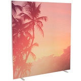 PAPERFLOW Trennwand easyScreen Tropical, 61289 bunt 160,0 x 173,4 cm