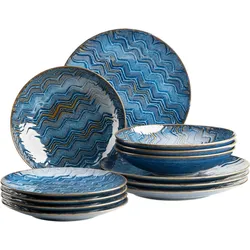 MÄSER Tafelservice, 12-tlg., postsicher, Serie AQUAMARINE