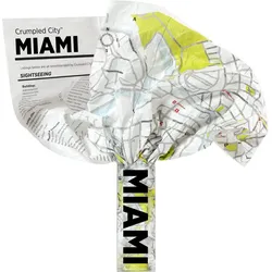 Crumpled City Landkarte Miami