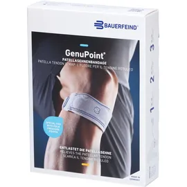 Bauerfeind GenuPoint Kniebandage 1 St Schwarz Größe 2