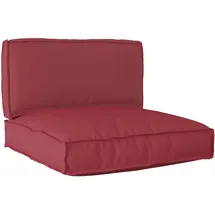vidaXL Palettenkissen 2 x 120 x 80 x 10 cm Creme 2-tlg.