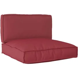 vidaXL Palettenkissen 2 x 120 x 80 x 10 cm Creme 2-tlg.