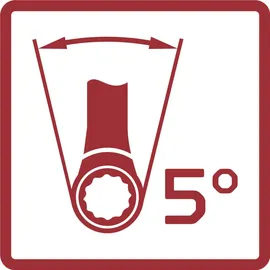 Gedore Doppelringratschenschlüssel-Satz gerade Form, metrisch 6-tlg.