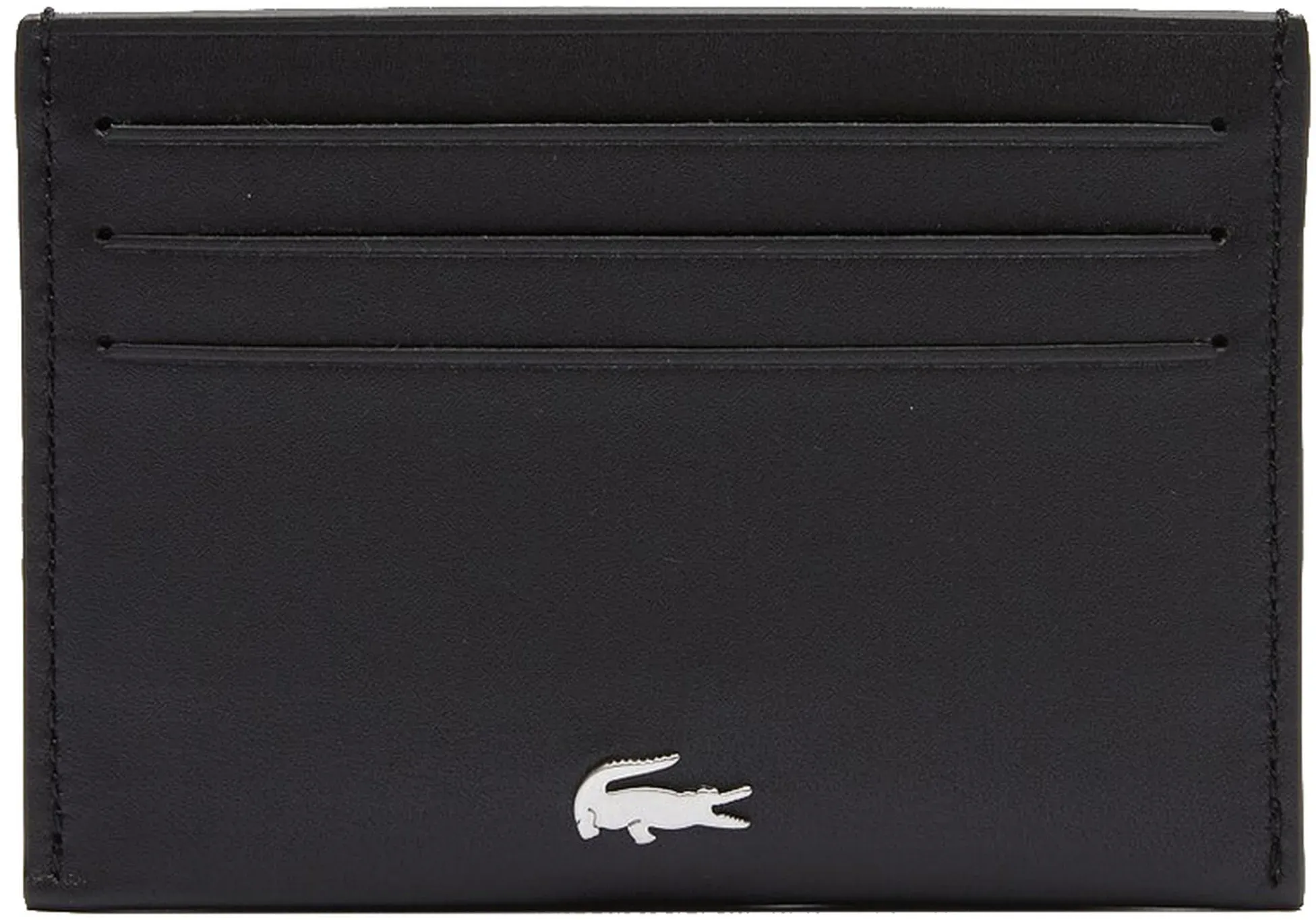 Lacoste FG - Kreditkartenetui Leder 6 cc 11 cm (black)