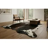 KUHFELL online & NOMAD Fellteppich KUHFELL STIERFELL RINDERFELL TEPPICH BRAUN WEIß TRICOLOR 240 x 200 cm 240 cm