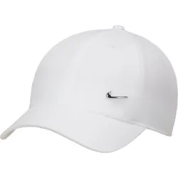 Deckel Nike Dri-FIT Club Unstructured Metal Swoosh Cap, Weiß, Unisex M